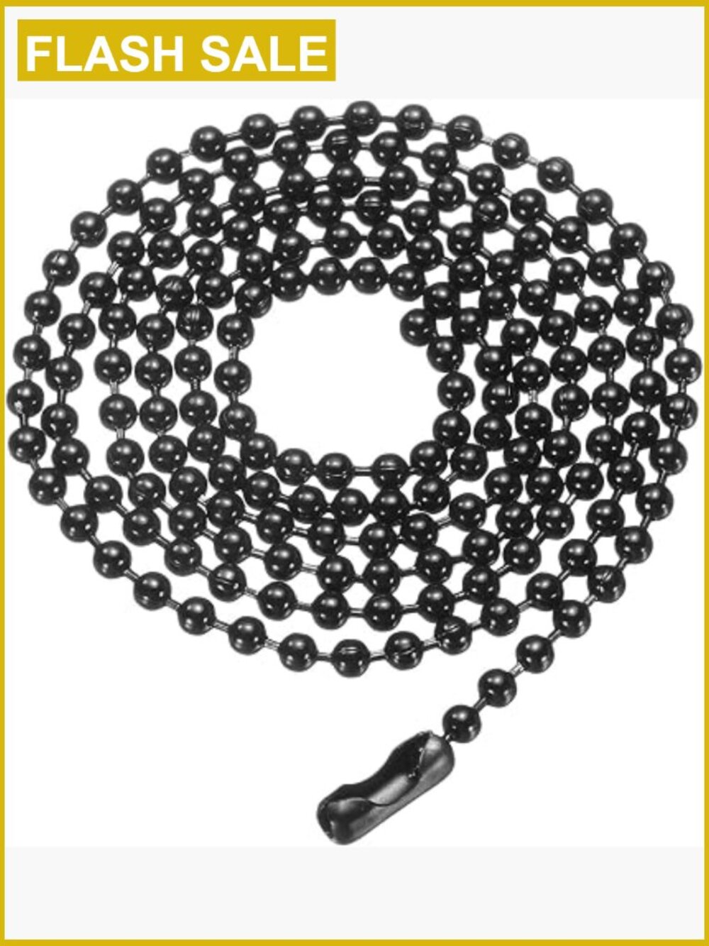 2.4mm Ball Chain 25.6" Necklace Pull Chains with Connectors